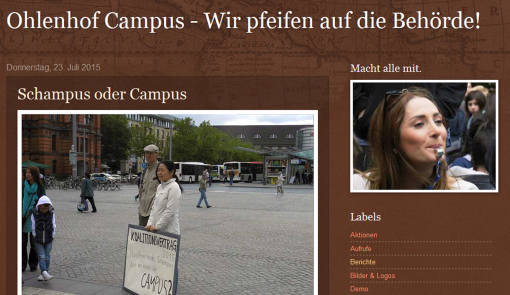 Campus Ohlenhof Protestblog