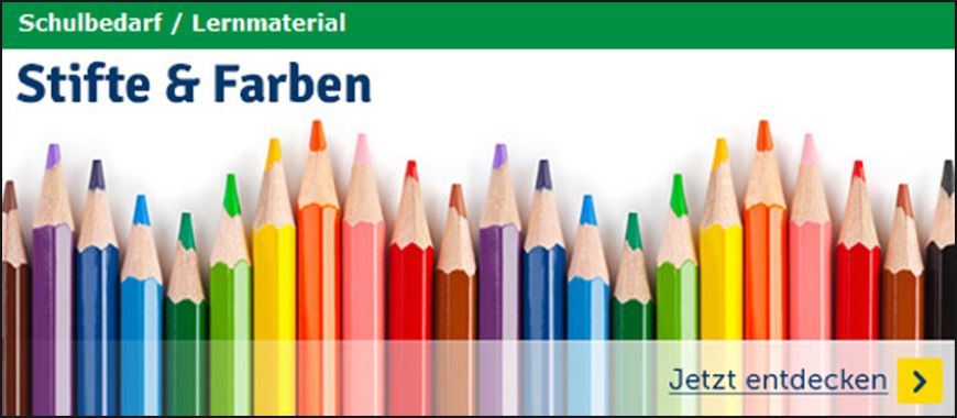 Schulbedarf Stifte und Farben