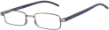 Metall Lesebrille Superslim blau
