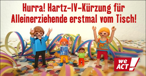 Hartz IV Kürzung für Alleinerziehende erstmal vom Tisch